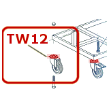 5'' RIGID WHEEL W/O BRAKE for Twin Column Models